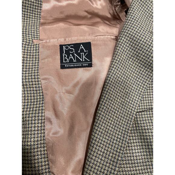 Jos. A. Bank Signature Silk Wool Blend Plaid Blazer Sport Jacket 42 SH Gordon - Picture 7 of 8